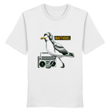 Coole Möwe mit Kaputze und Kopfhörer Wattvogel T-Shirt mit Möwe - Organic Shirt