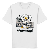 Coole Möwe Wattvogel mit Musik Geschenkidee Urlaub Nordsee Ostsee Moin T-Shirt - Organic Shirt