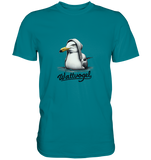 Schwimmende Möwe Wattvogel  - Premium Shirt