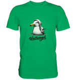 Schwimmende Möwe Wattvogel  - Premium Shirt