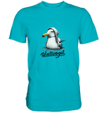 Schwimmende Möwe Wattvogel  - Premium Shirt