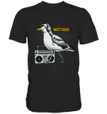Coole Möwe mit Kaputze und Kopfhörer Wattvogel T-Shirt mit Möwe - Premium Shirt
