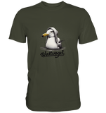 Schwimmende Möwe Wattvogel  - Premium Shirt