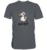 Schwimmende Möwe Wattvogel  - Premium Shirt