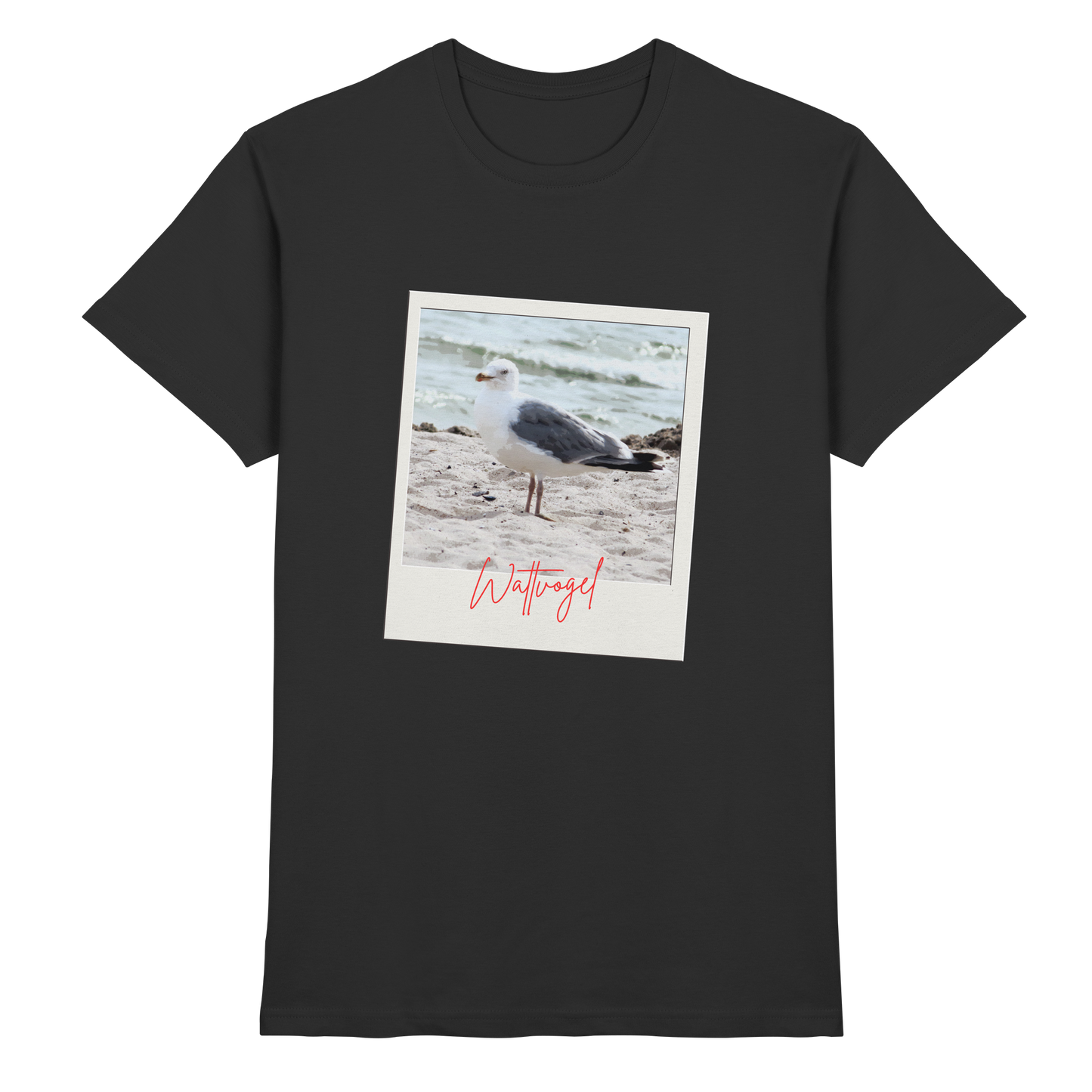 Wattvogel Foto Nordsee Möwe - Premium Shirt