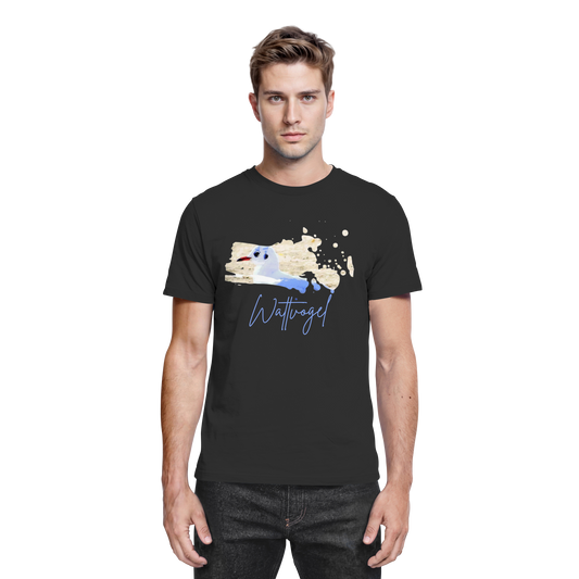 Wattvogel® – Nordsee Möwe im maritimen Kunst-Stil - Premium Shirt