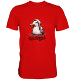 Schwimmende Möwe Wattvogel  - Premium Shirt