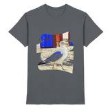 Wattvogel – Maritimes Design mit Möwe & Strandkorb – Nordsee Urlaub Geschenk – Hochwertiger Grafik-Print – Herren & Damen - Premium Shirt
