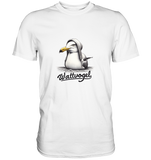 Schwimmende Möwe Wattvogel  - Premium Shirt