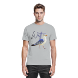 Wattvogel® Premium T-Shirt Nordsee Möwe | Maritimes Künstler Design Shirt