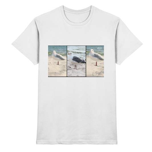 Wattvogel Motiv Nordseemöwe Ostsee - Premium Shirt