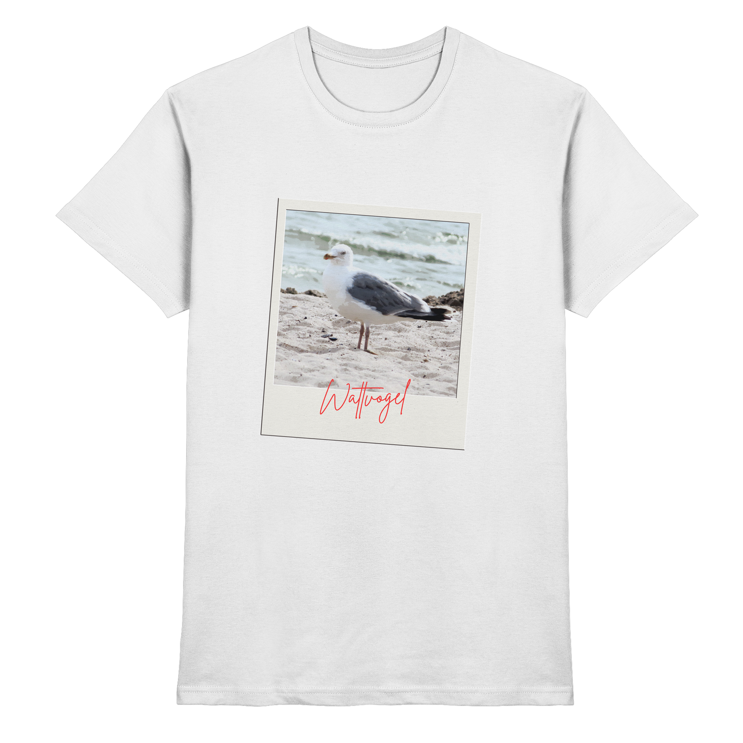 Wattvogel Foto Nordsee Möwe - Premium Shirt