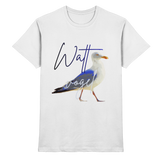 Wattvogel® Premium T-Shirt Nordsee Möwe | Maritimes Künstler Design Shirt