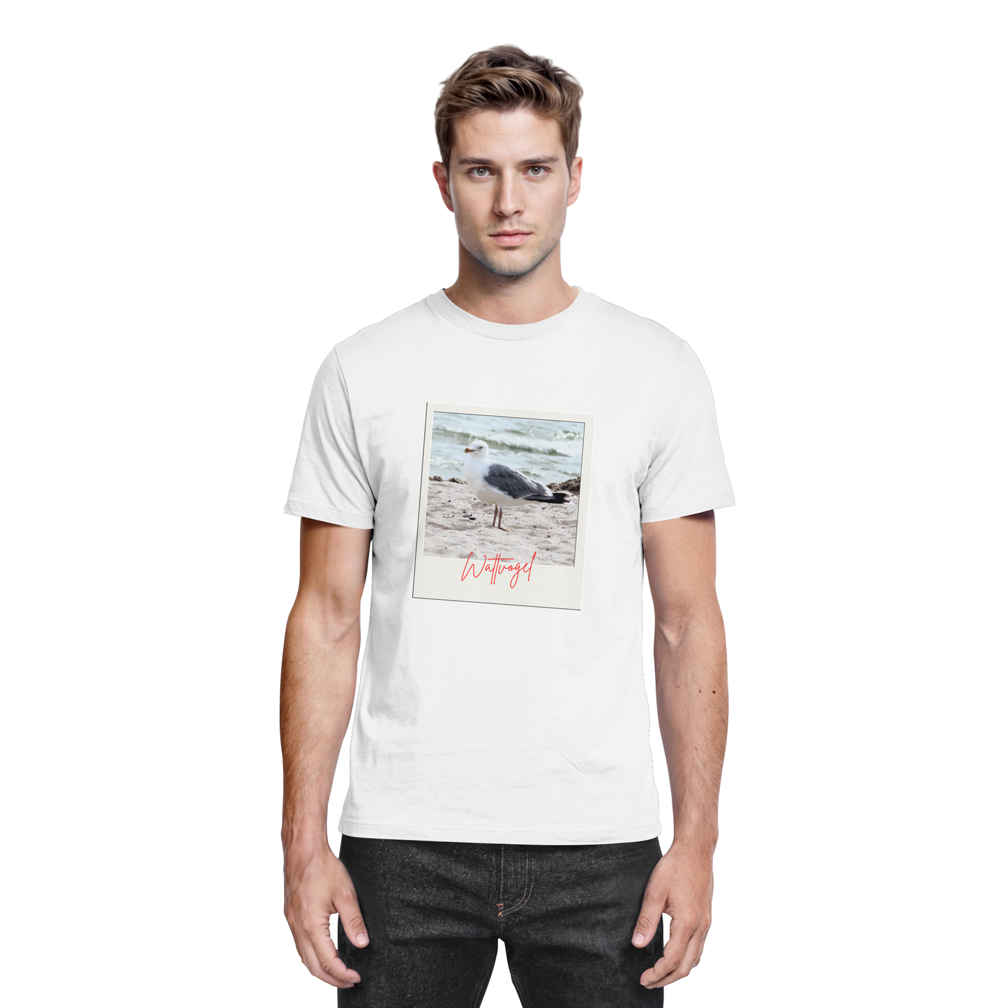 Wattvogel Foto Nordsee Möwe - Premium Shirt