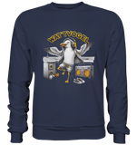 Tanzende Möwe Wattvogel® am Strand - Premium Sweatshirt