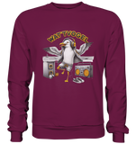 Tanzende Möwe Wattvogel® am Strand - Premium Sweatshirt
