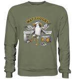 Tanzende Möwe Wattvogel® am Strand - Premium Sweatshirt