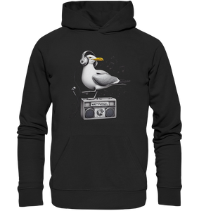 Möwe Wattvogel® mit Radio - Premium Unisex Hoodie