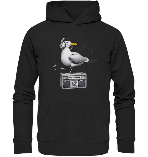 Möwe Wattvogel® mit Radio - Premium Unisex Hoodie