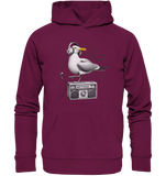 Möwe Wattvogel® mit Radio - Premium Unisex Hoodie