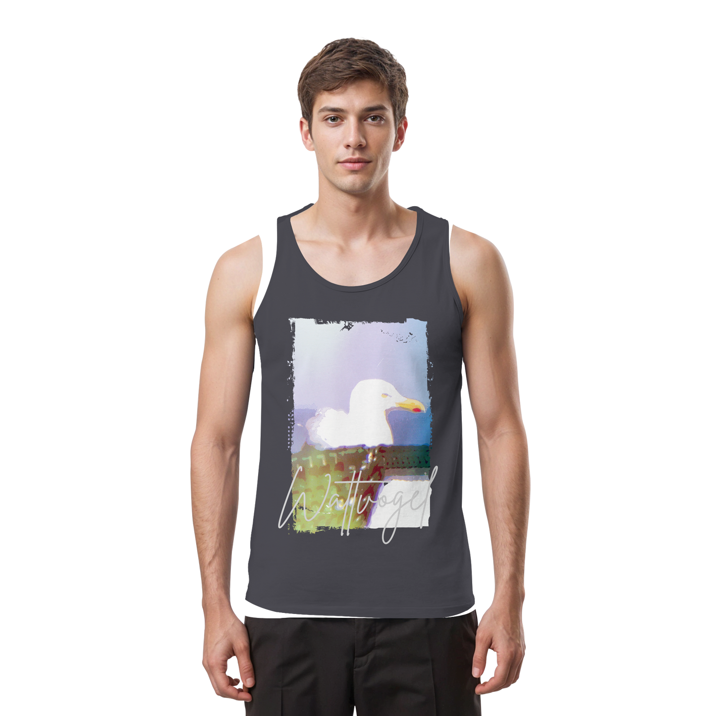 Wattvogel® Nordsee Möwe – Strandkorb Moment  - Tank-Top