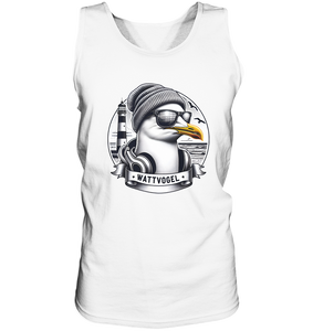 Coole Möwe mit Mütze und Sonnenbrille - Tank-Top