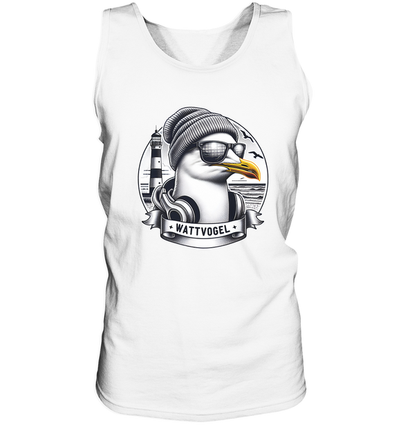 Coole Möwe mit Mütze und Sonnenbrille - Tank-Top