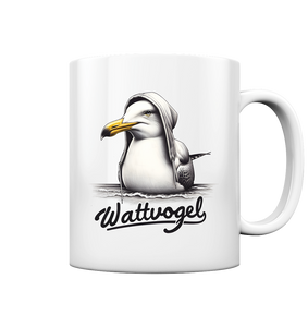 Tasse mit Motiv Möwe Wattvogel Nordseefan