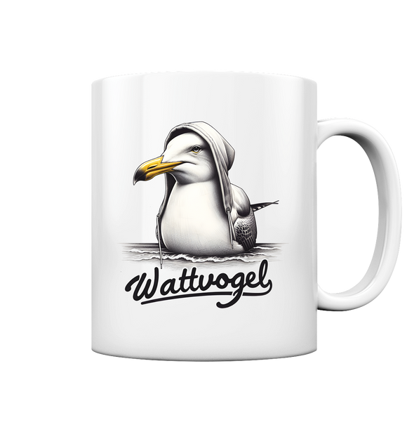 Tasse mit Motiv Möwe Wattvogel Nordseefan
