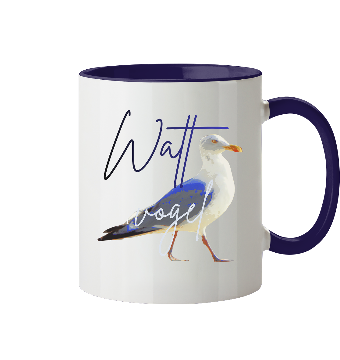 Wattvogel Nordsee Möwe  - Geschenk Tasse Ostsee