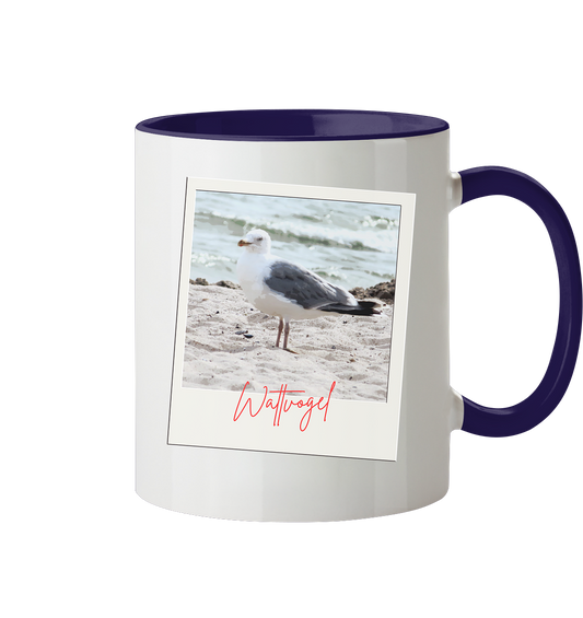 Wattvogel Foto Nordsee Möwe - Tasse zweifarbig