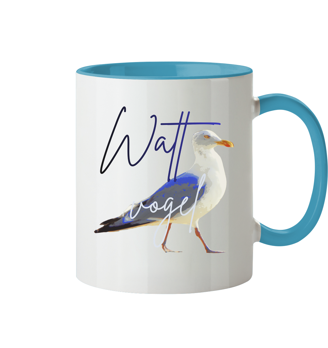 Wattvogel Nordsee Möwe  - Geschenk Tasse Ostsee
