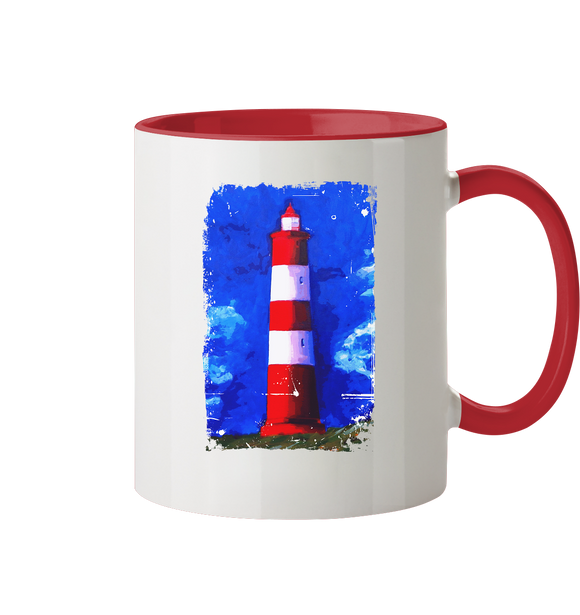 Kaffeetasse  Becher mit Motiv - Leuchtturm - Kunstmotiv von Jörg Langhans