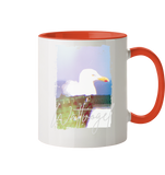 Wattvogel® Nordsee Möwe – Strandkorb Moment  - Tasse zweifarbig