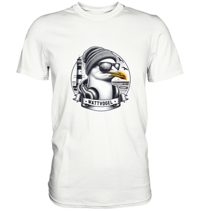 Coole Möwe mit Mütze und Sonnenbrille - Unisex Essential Premium T-Shirt
