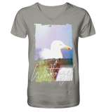 Wattvogel® Nordsee Möwe – Strandkorb Moment  - V-Neck Shirt
