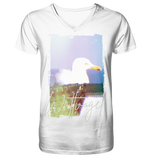 Wattvogel® Nordsee Möwe – Strandkorb Moment  - V-Neck Shirt