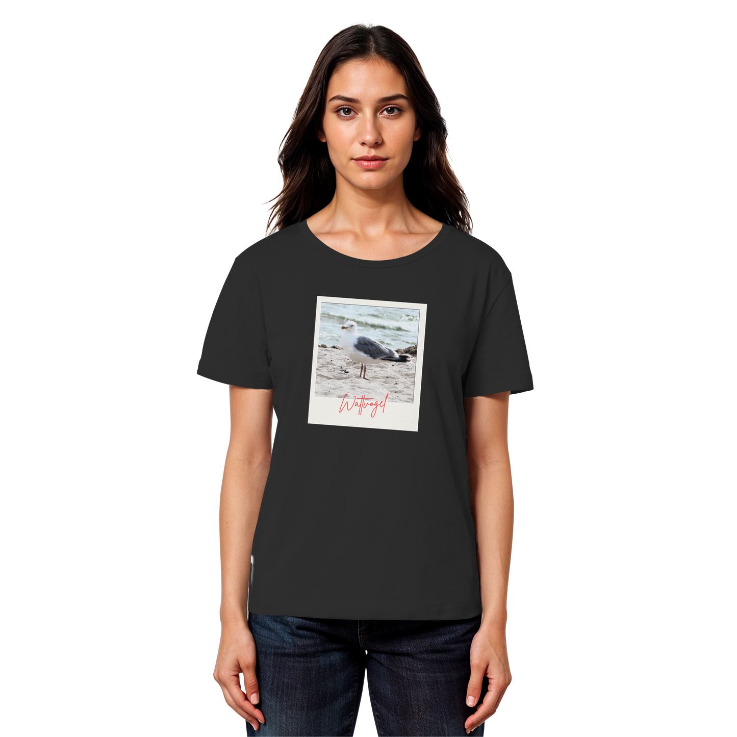 Wattvogel Foto Nordsee Möwe - Womens Organic Lightweight T-Shirt