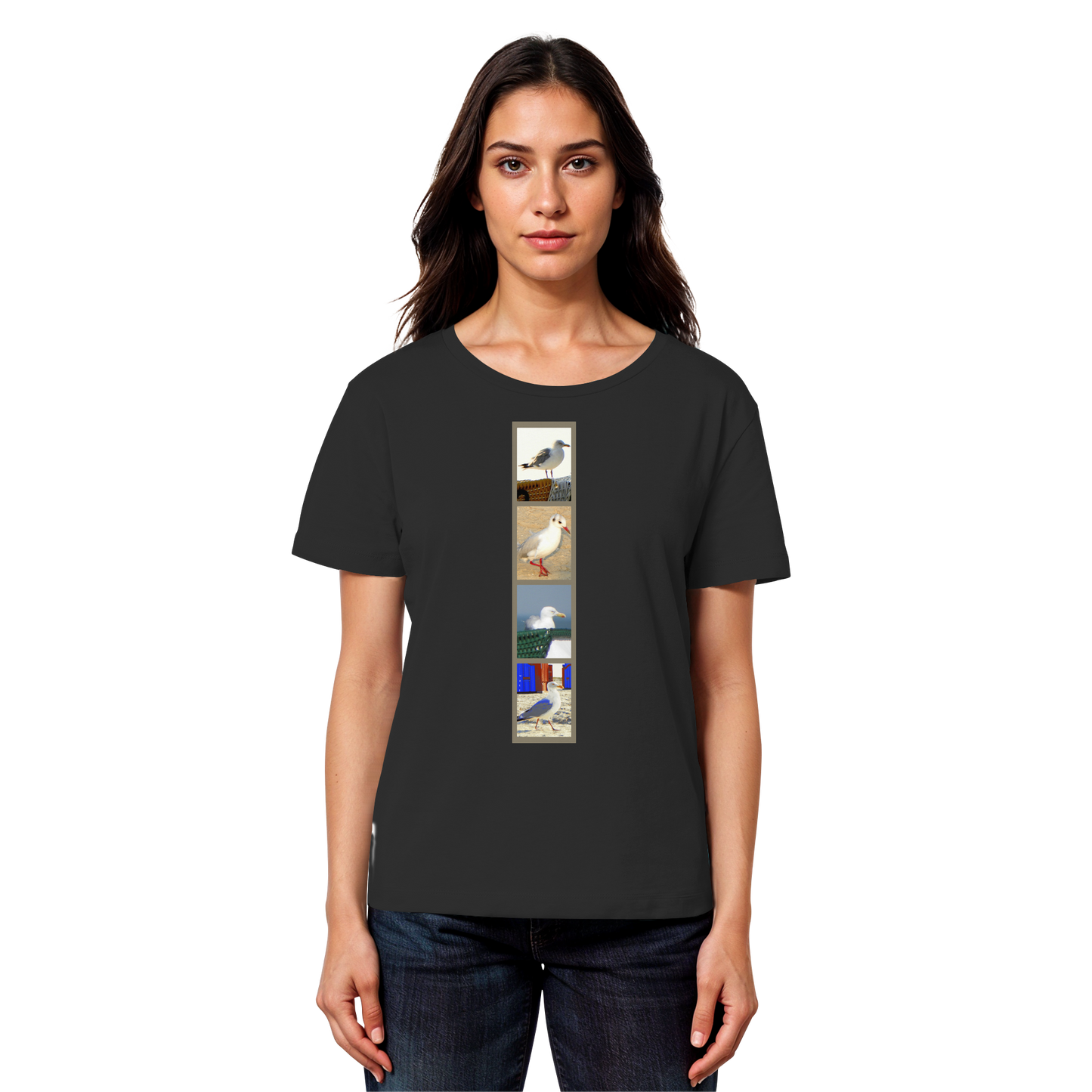 Wattvogel Nordsee Möwen Fotos  - Womens Organic Lightweight T-Shirt