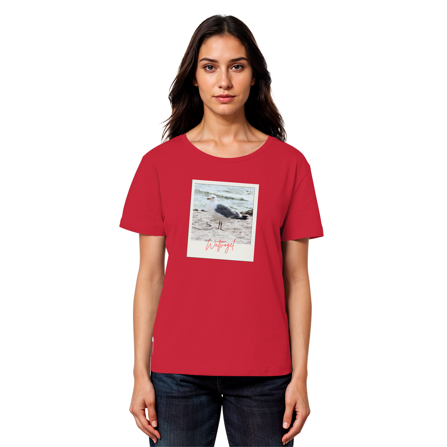 Wattvogel Foto Nordsee Möwe - Womens Organic Lightweight T-Shirt