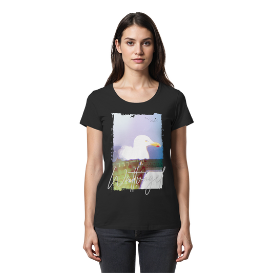 Wattvogel® Nordsee Möwe – Strandkorb Moment  - Womens Premium Classic T-Shirt
