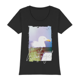 Wattvogel® Nordsee Möwe – Strandkorb Moment  - Womens Premium Classic T-Shirt