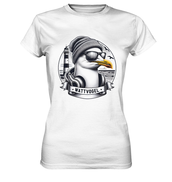 Coole Möwe mit Mütze und Sonnenbrille - Womens Premium Classic T-Shirt