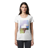Wattvogel® Nordsee Möwe – Strandkorb Moment  - Womens Premium Classic T-Shirt
